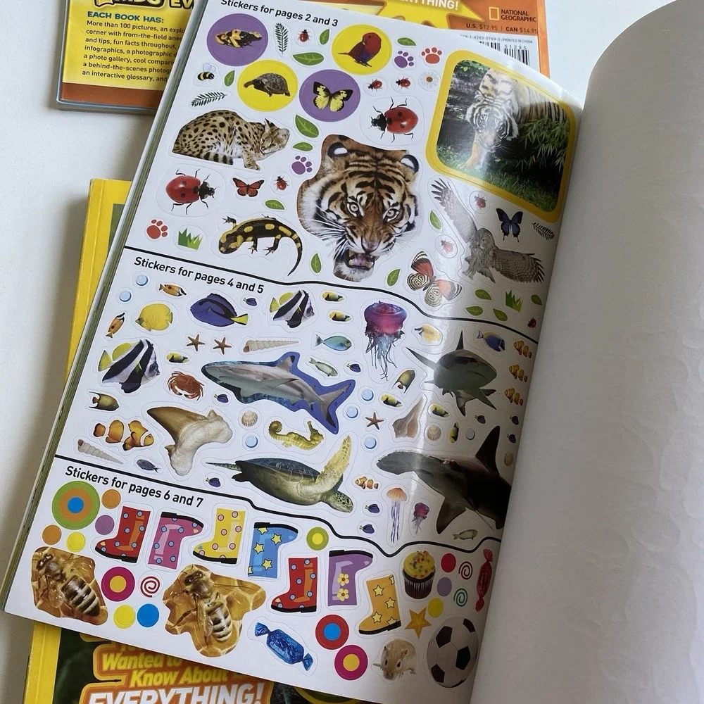 National Geographic Kids: Animals Lot Of 4 Books Sharks Sticker Activity Penguin
